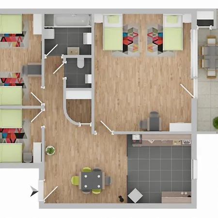 Budget 3 Bedrooms Perfect For Workers Gelsenkirchen